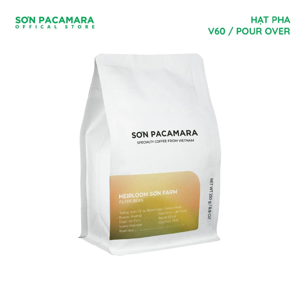 Sơn Pacamara — Heirloom Sơn Farm — 100% Arabica 250g